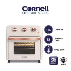 Cornell Air Fryer Oven (16L) | CAF-E16L - Capacity 16L, 60 Minute Timer, Up to 230°C, 2 Year Warranty, MS SIRIM Certified
